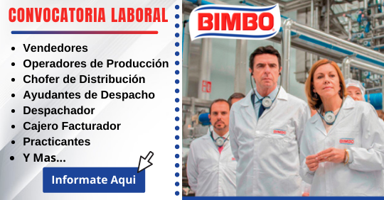 Oportunidad de trabajo en Bimbo, empleos en Bimbo, Trabaja con nosotros Bimbo, como trabajar en Bimbo, Bimbo contrata nuevos personales, plantas de bimbo, reclutamiento en bimbo