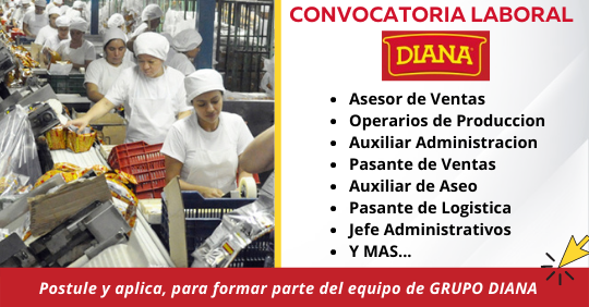empleos en nicaragua, empleos en guateamala, empleos en el salvador, empleos en nicaragua, trabajos en Diana, Grupo diana requiere personal, como trabajar en grupo diana