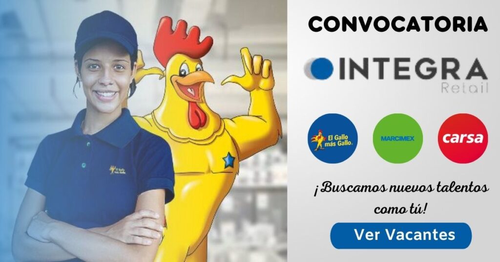 CONVOCATORIA LABORAL EN INTEGRA RETAIL 2022