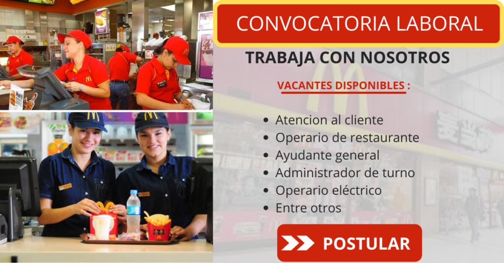 CONCOVATORIA EN MCDONALDS