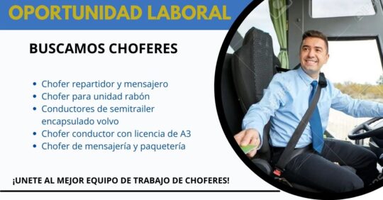 CONVOCATORIA DE CHOFERES