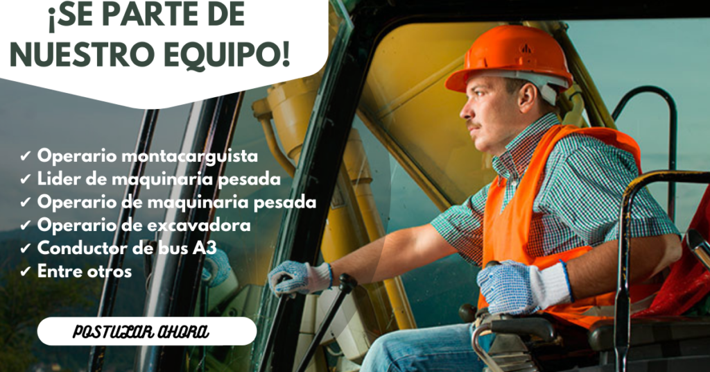 CONVOCATORIA DE TRABAJOS DE OPERARIOS DE MAQUINARIA PESADA