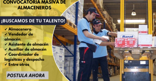 CONVOCATORIA DE ALMACENEROS